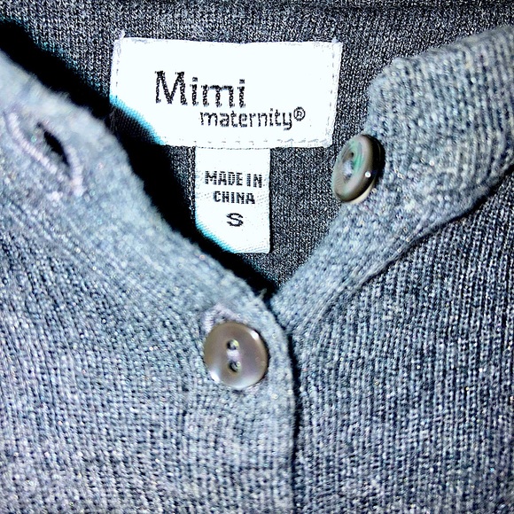 •Mimi Maternity baby doll tank with adjustable straps in Heather Gray - Picture 5 of 12